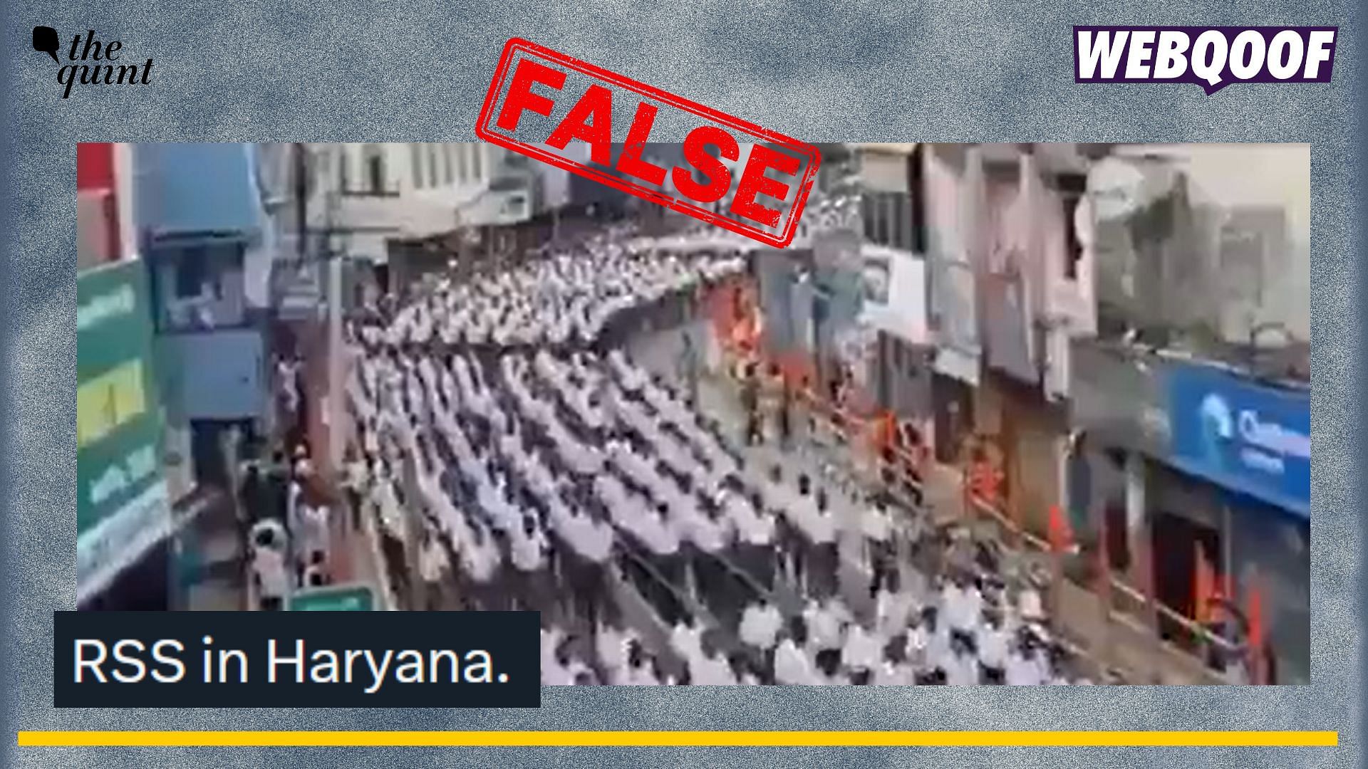 <div class="paragraphs"><p>Fact-check: An old video of RSS rally from Kerala is going viral on social media as a recent video from Haryana.</p></div>