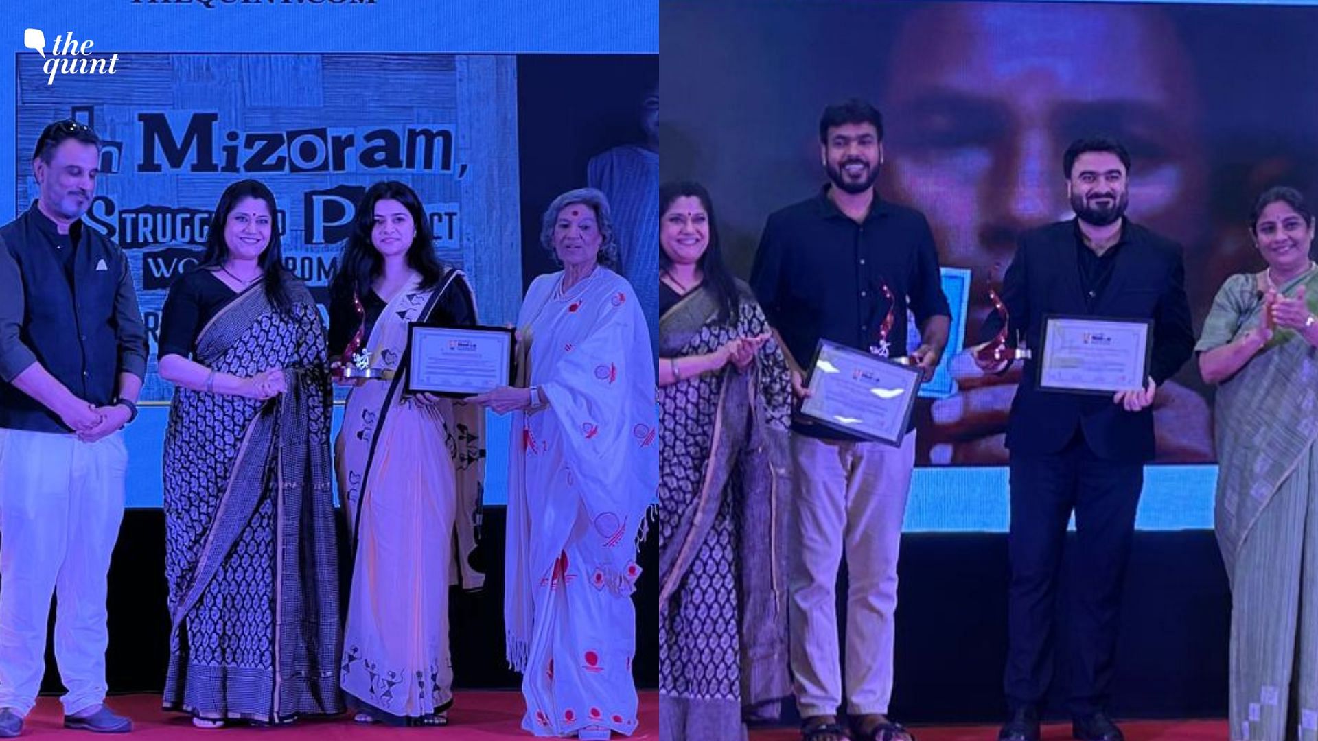 <div class="paragraphs"><p>The Quint's journalists were honoured at the Laadli Media Awards ceremony held in Mumbai.</p></div>