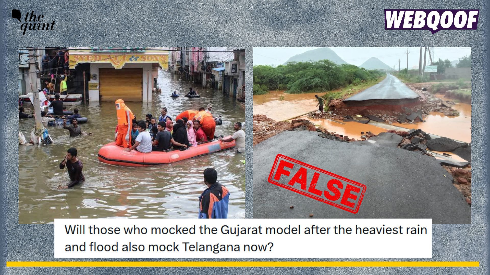 <div class="paragraphs"><p>Fact-check: old and unrelated images from Andhra Pradesh are being falsely shared as a recent image from Telangana floods. </p></div>