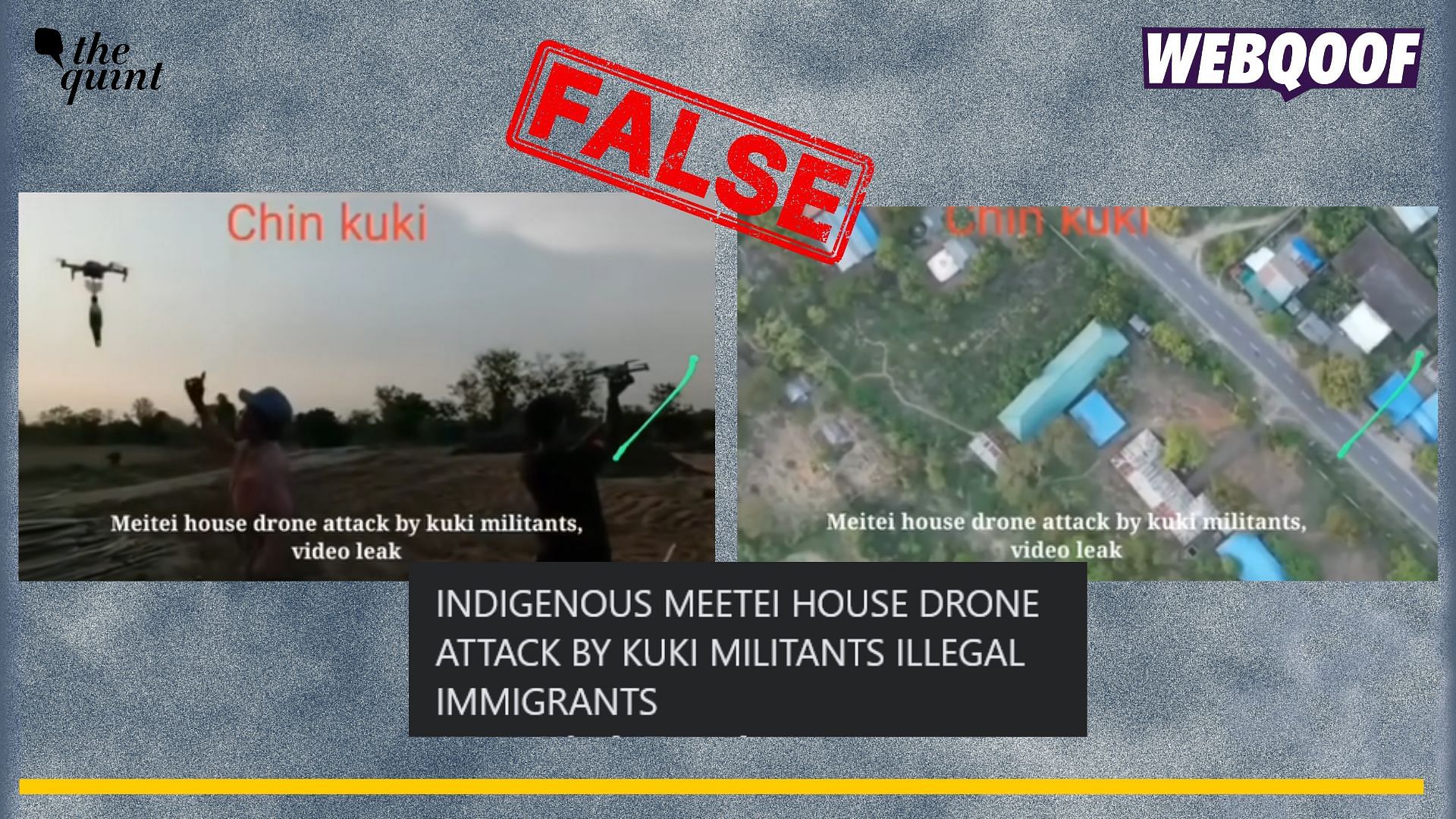 <div class="paragraphs"><p>Fact-check: An old video from Myanmar is being falsely shared as Kukis launching drone attacks on Meiteis in Myanmar.</p></div>