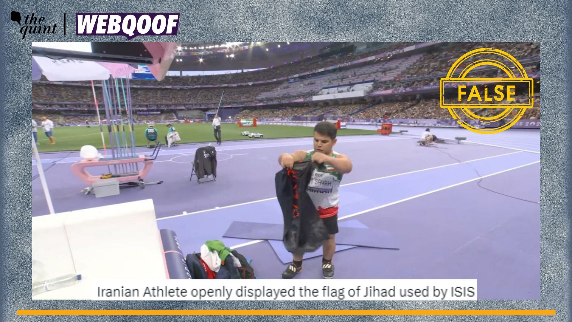 <div class="paragraphs"><p>Fact-Check | The flag carried by the Iranian athlete was not that of ISIS.</p></div>