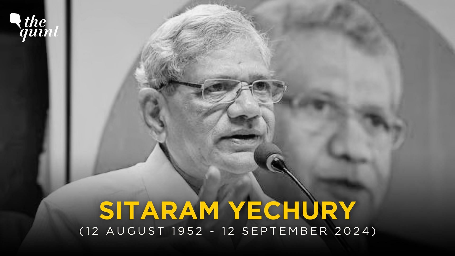 <div class="paragraphs"><p>Sitaram Yechury passed away on 12 September.&nbsp;</p></div>