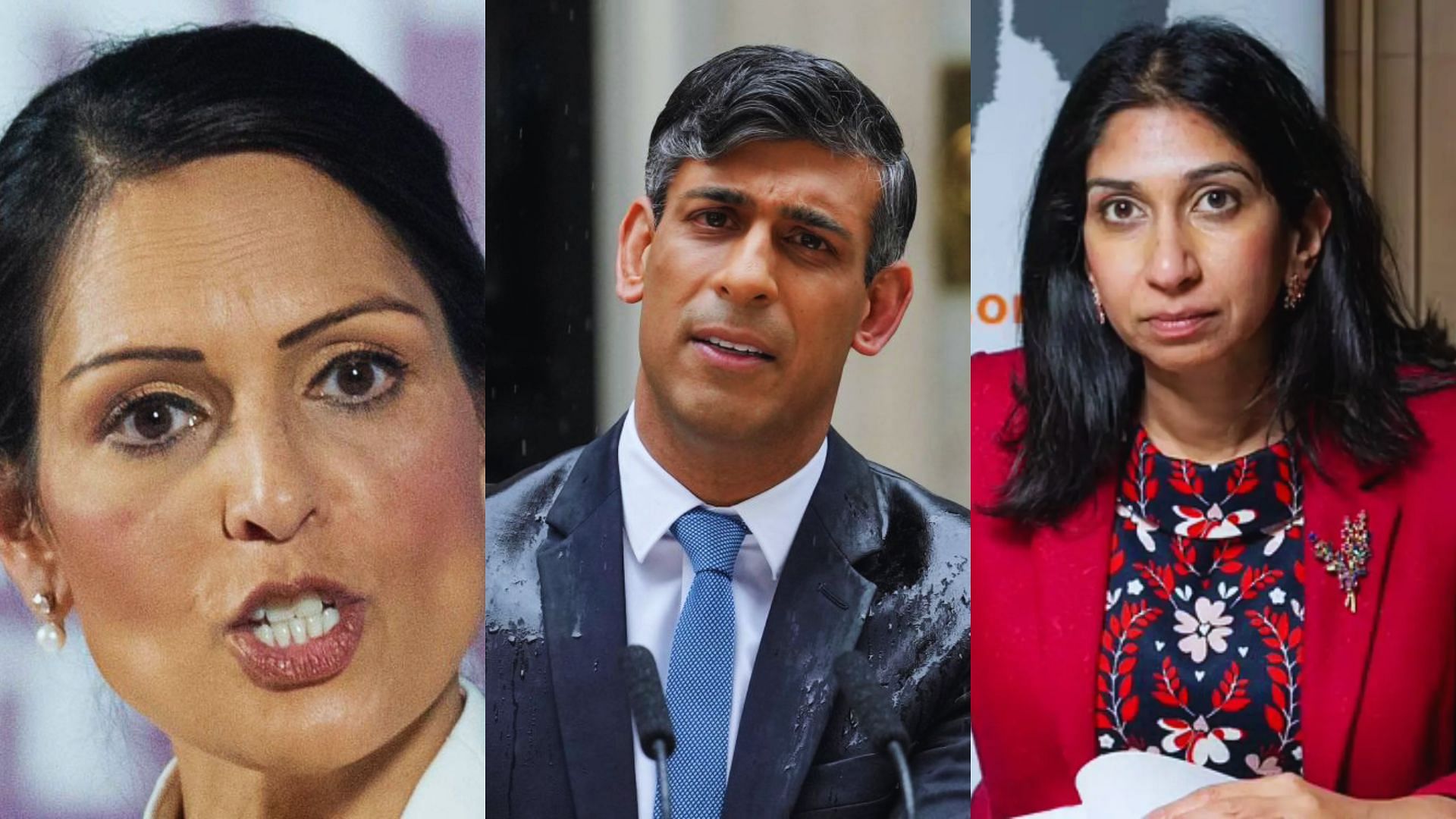 <div class="paragraphs"><p>Priti Patel, Rishi Sunak, and Suella Braverman.&nbsp;</p></div>