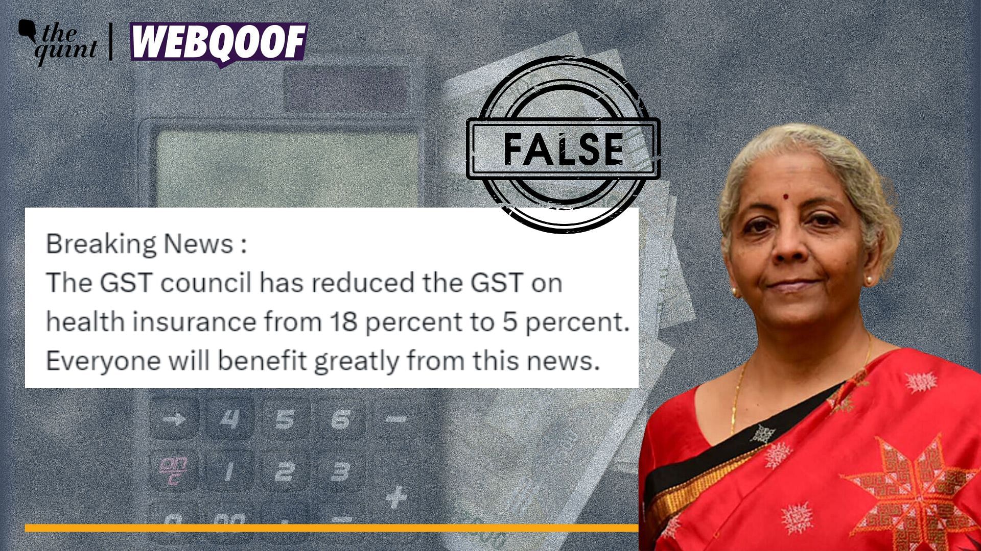 <div class="paragraphs"><p>Fact-Check | The GST council has not yet slashed the GST on health insurance.</p></div>