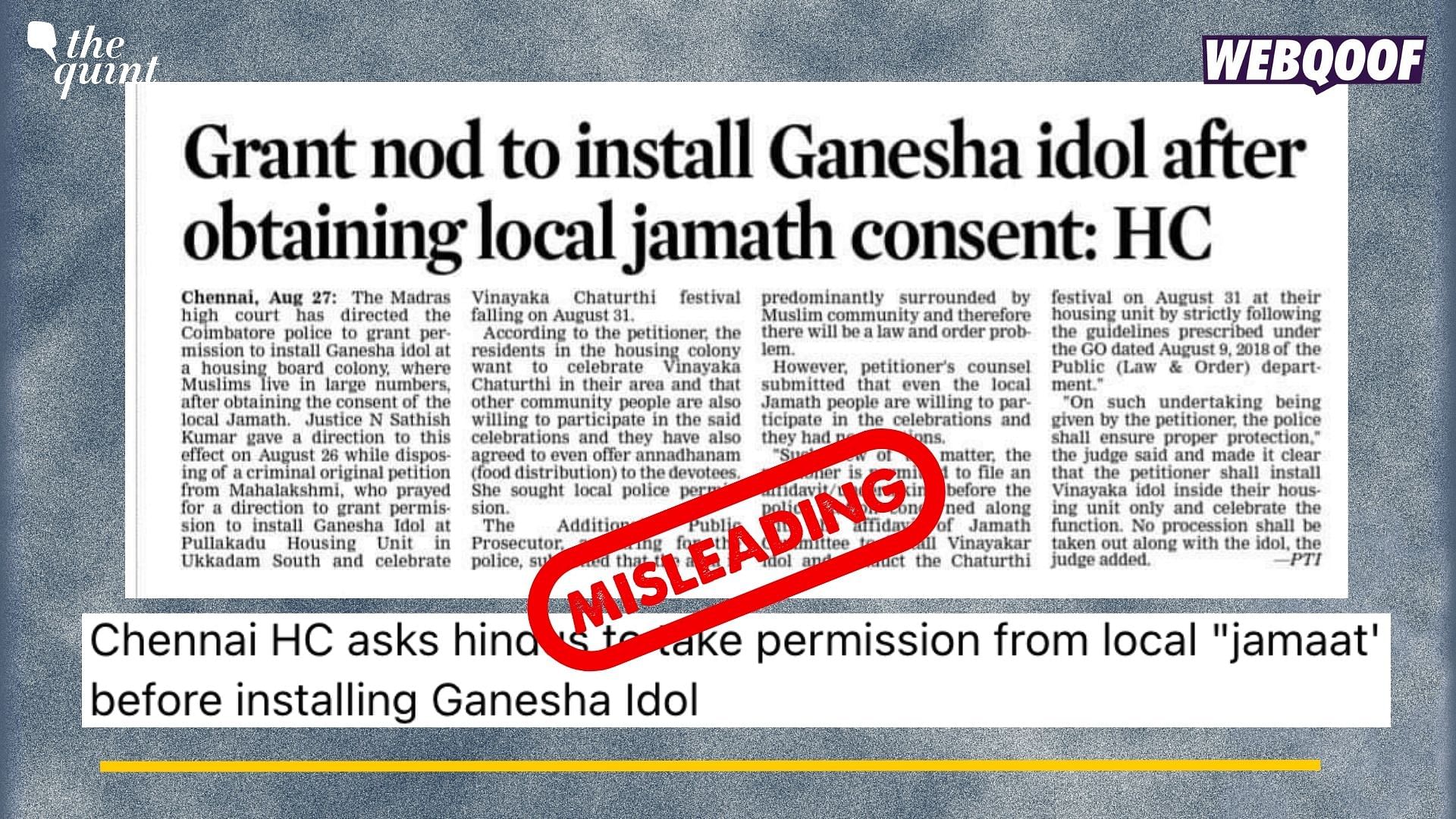 <div class="paragraphs"><p>Fact-Check: This claim is misleading and applied to a single housing unit in Coimbatore.</p></div>