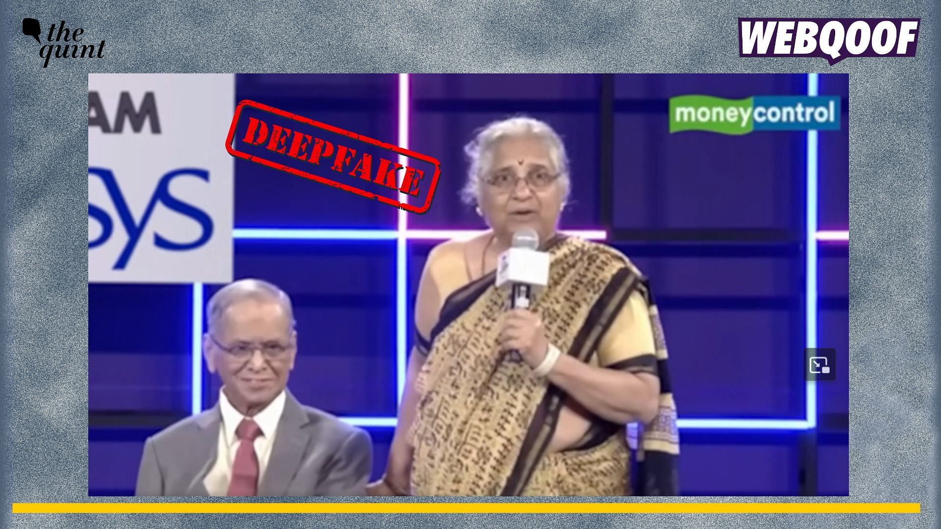 <div class="paragraphs"><p>Fact-check:  A deepfake video of Sudha Murthy promoting an investment application is being shared as real. </p></div>