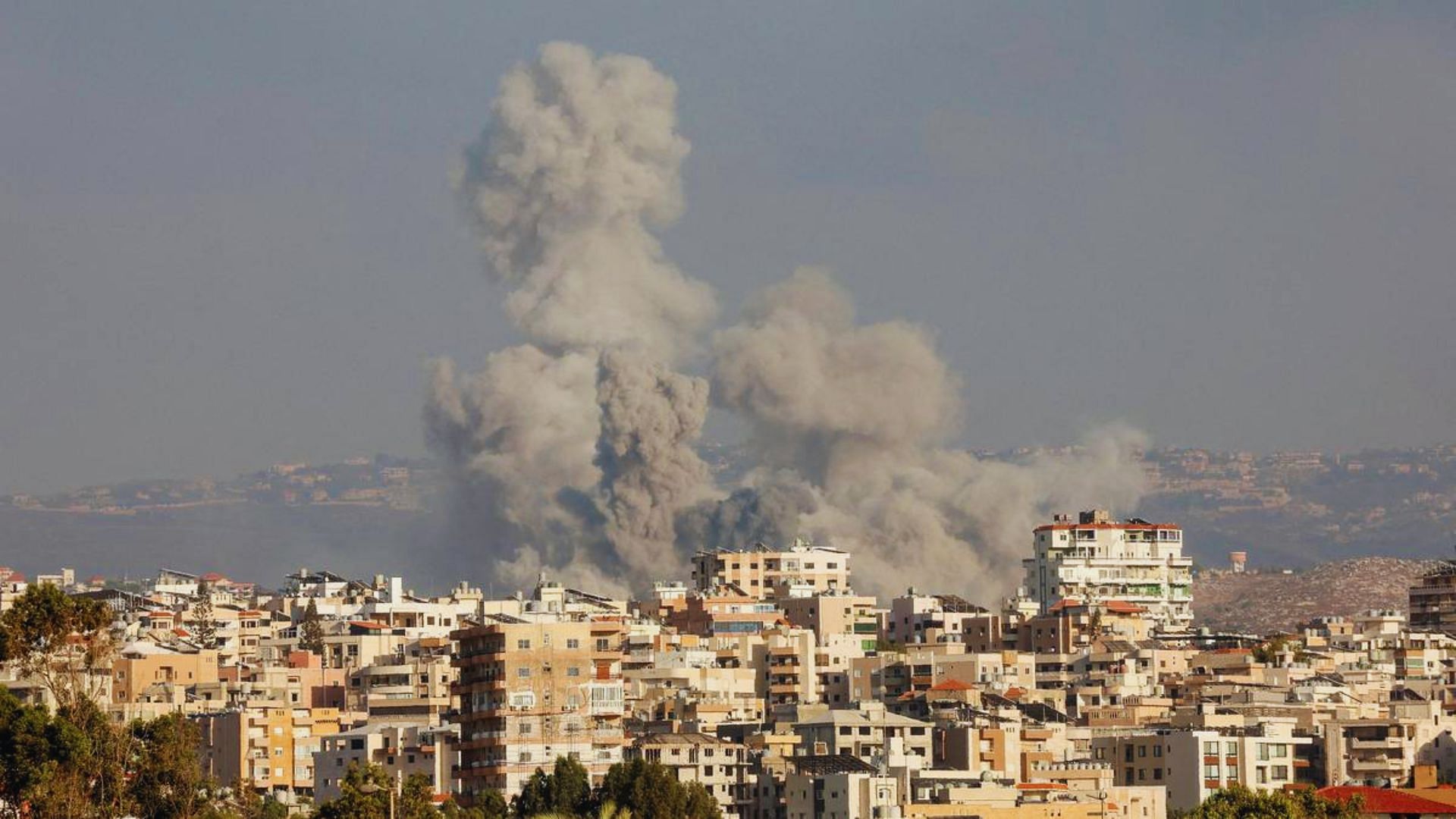 <div class="paragraphs"><p>Smoke rises amid ongoing cross-border hostilities between Hezbollah and Israeli forces, in Tyre, southern Lebanon on September 23, 2024</p></div>