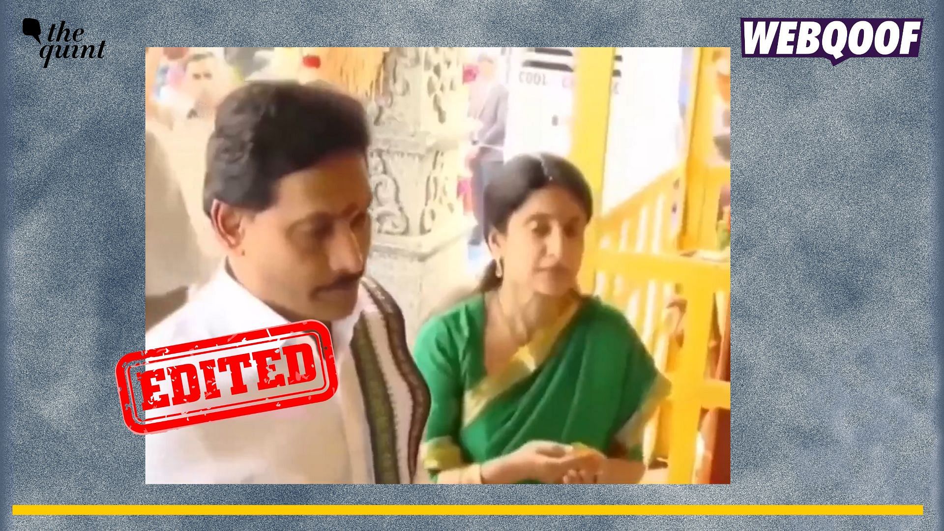 <div class="paragraphs"><p>Fact-check: A cropped video of Jagan Mohan Reddy is going viral to falsely claim that he rejected to drink <em>prasad</em> at the temple.</p></div>