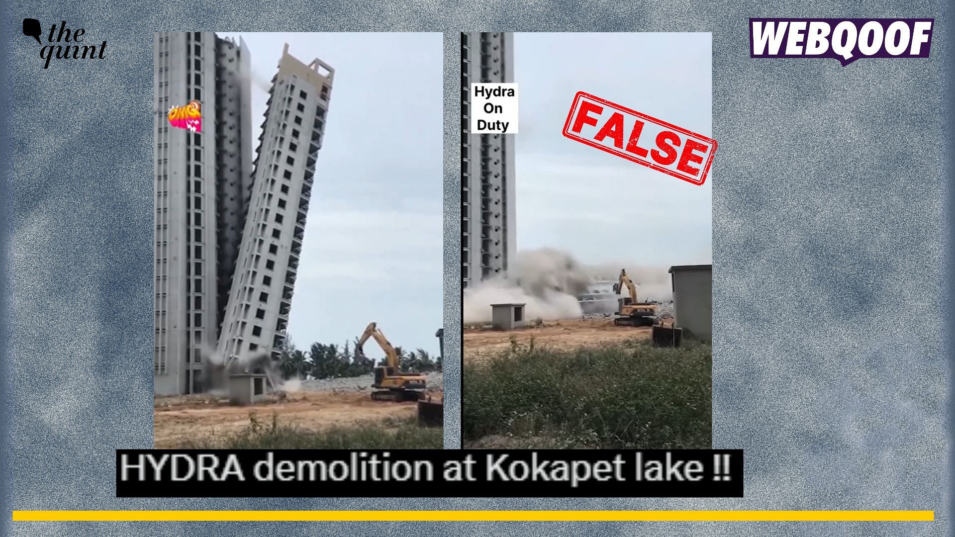 <div class="paragraphs"><p>Fact-check: An old video from China showing a demolition of a building is being falsely linked to HYDRA.</p></div>