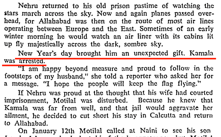 ನೆಹರೂ ಅವರು ಸಾಯುವ ಮೊದಲು ಒಂದು ದಶಕದ ಕಾಲ ತಮ್ಮ ಪತ್ನಿ ಕಮಲಾ ನೆಹರೂ ಅವರನ್ನು ನಿರ್ಲಕ್ಷಿಸಿದ್ದರು ಎಂಬ ಹೇಳಿಕೆಯನ್ನು ಬೆಂಬಲಿಸಲು ಯಾವುದೇ ಪುರಾವೆಗಳಿಲ್ಲ