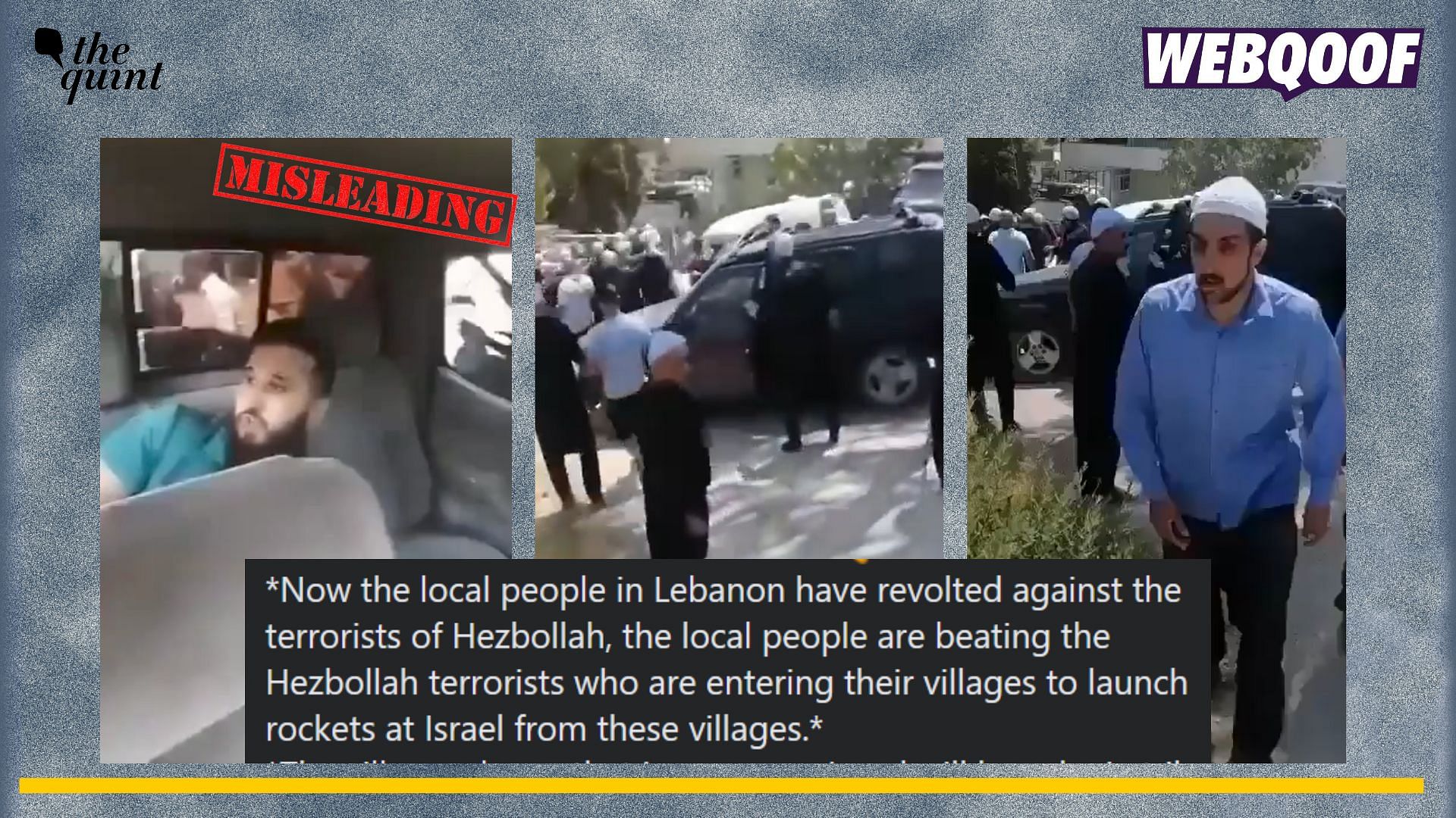 <div class="paragraphs"><p>Fact-check: An old video from 2021 is going viral to claim that it shows Druze locals of Lebanon, stopping and confronting Hezbollah members.</p></div>