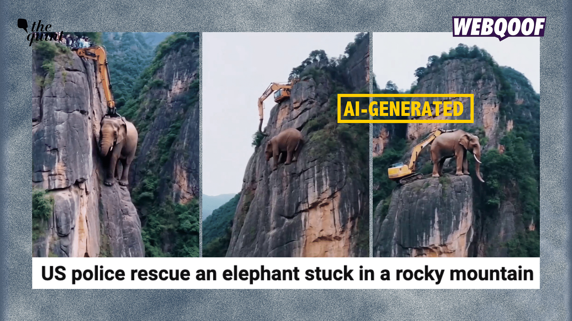 <div class="paragraphs"><p>This is not a real video of an elephant being rescued.</p></div>