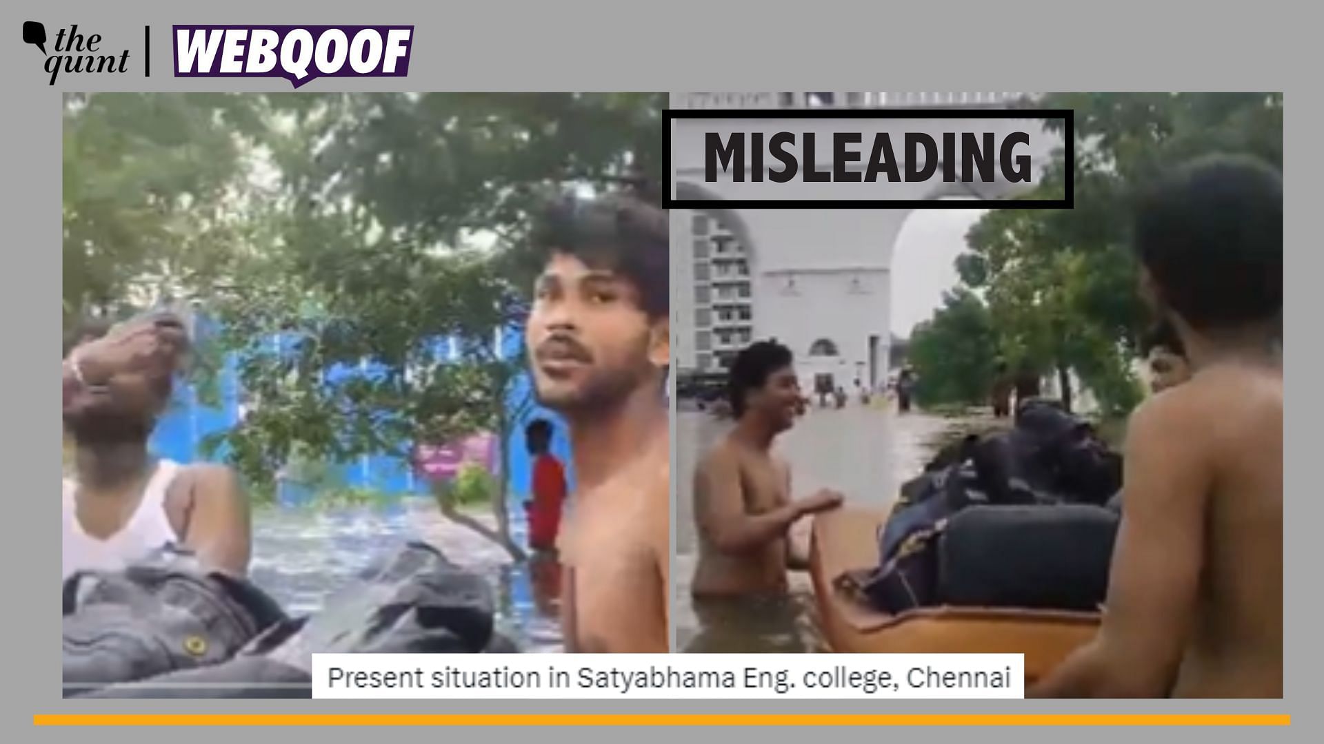 <div class="paragraphs"><p>Fact-Check | The video is old and does not show present situation at the Satyabhama Engineering College.</p></div>