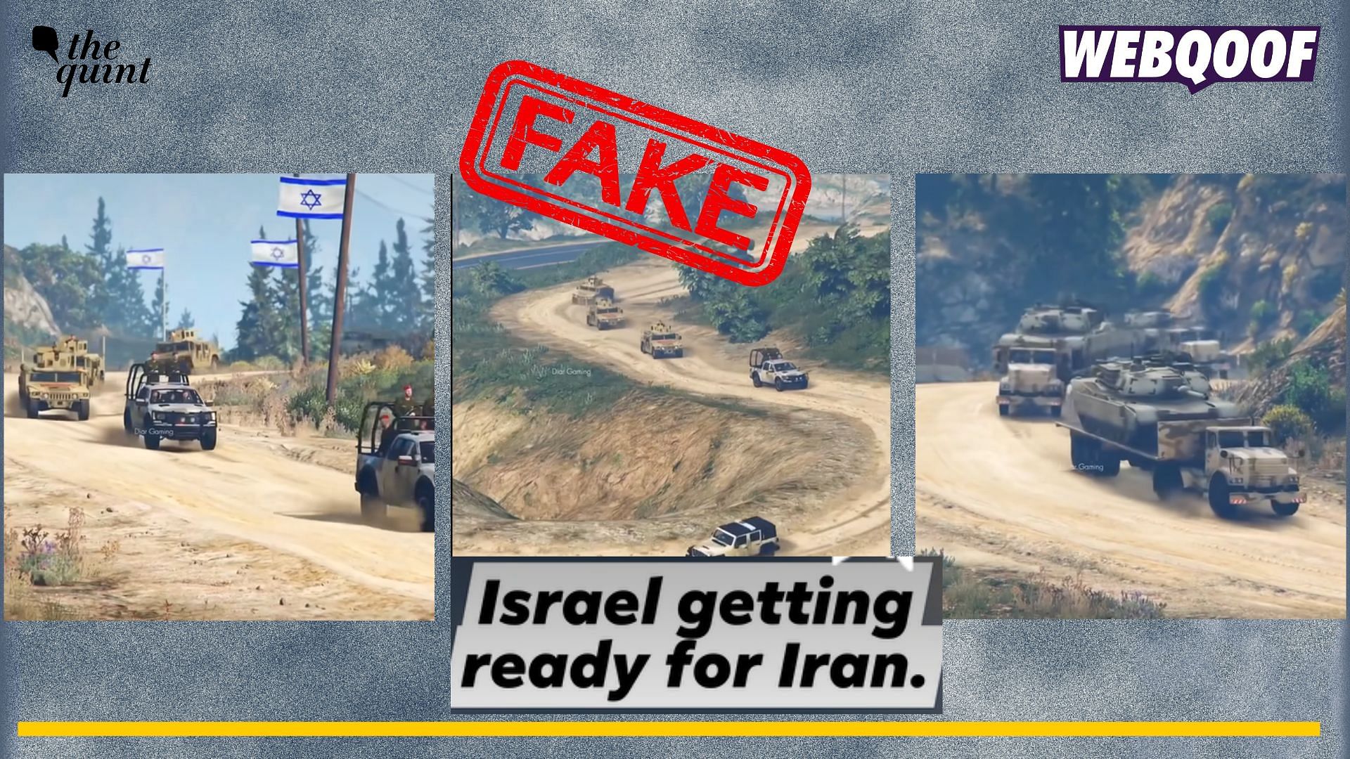 <div class="paragraphs"><p>Fact-check: A video game footage is going viral to claim that it shows the Israeli military convoy heading to Iran.</p></div>