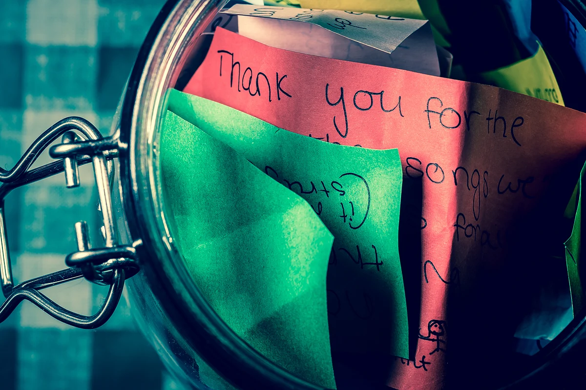 Focus on things you are grateful for.