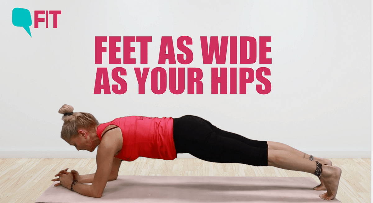 If you’re a beginner, start with holding a plank for thirty seconds and increase it by ten seconds every day.
