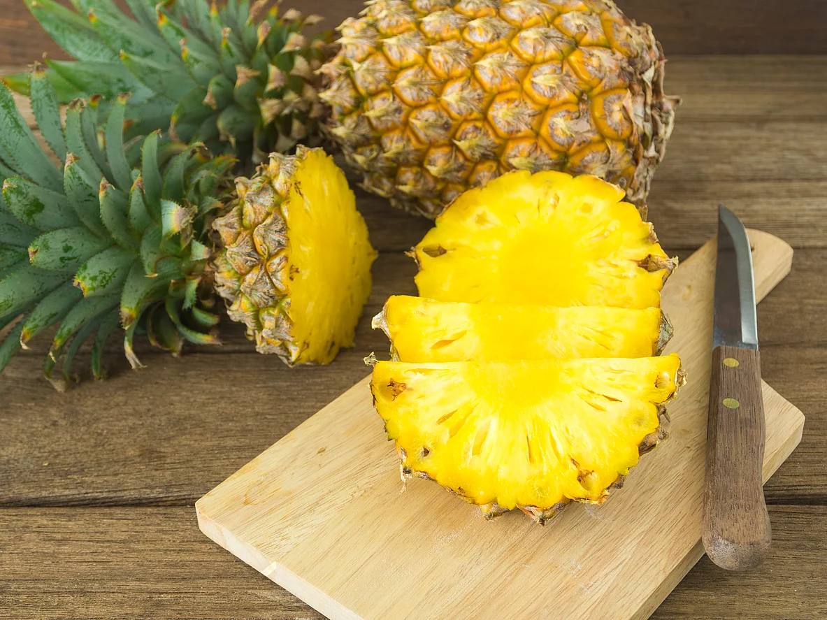 Pineapple is the only major dietary source of bromelain, a unique protein digesting enzyme that has anti-inflammatory properties.