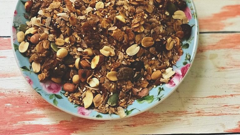 Food blogger Monika Manchanda shares her favourite loaded granola recipe that works as both - breakfast &amp; snack!