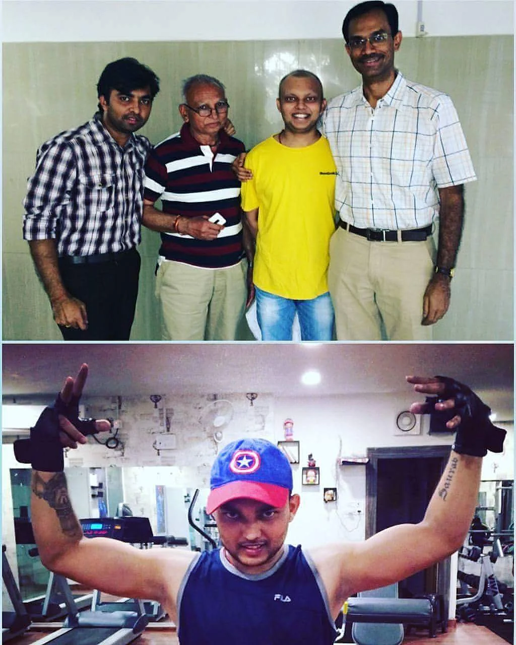 Harteij, as he battled cancer and took to gyming to improve his immunity.