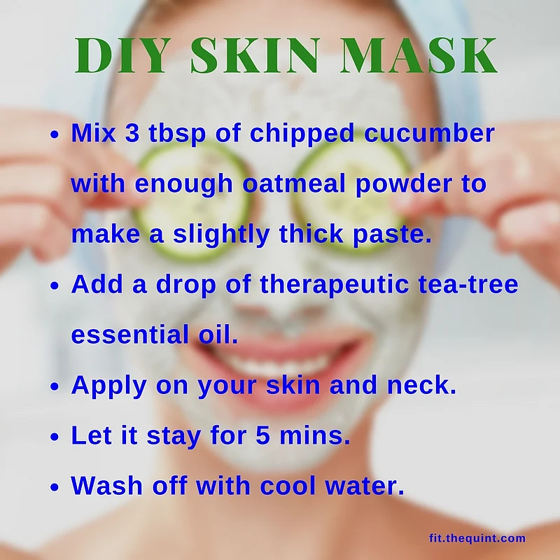 Make your own mask to protect your skin.