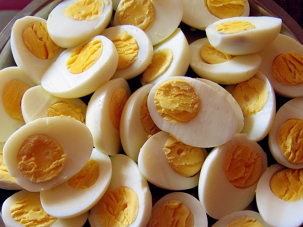A hard-boiled egg (about 75 calories) will be anytime more filling than a biscuit and a half (about the same number of calories).