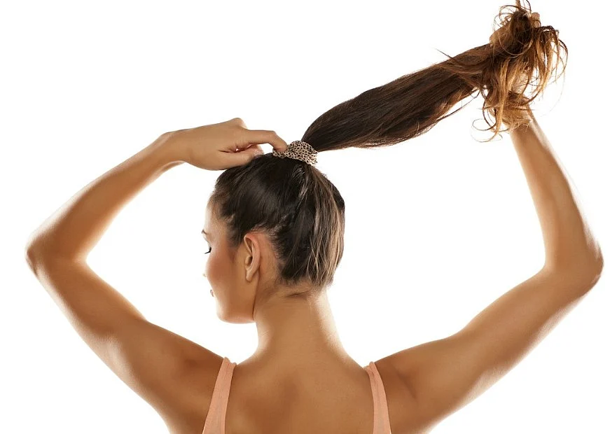 Tight pony tails can break hair that is already dry & damaged due to the summer heat.