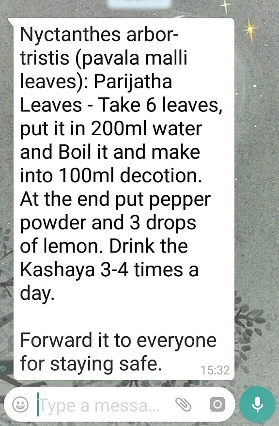 No, a Concoction of Night Jasmine Doesn’t Protect You From Nipah