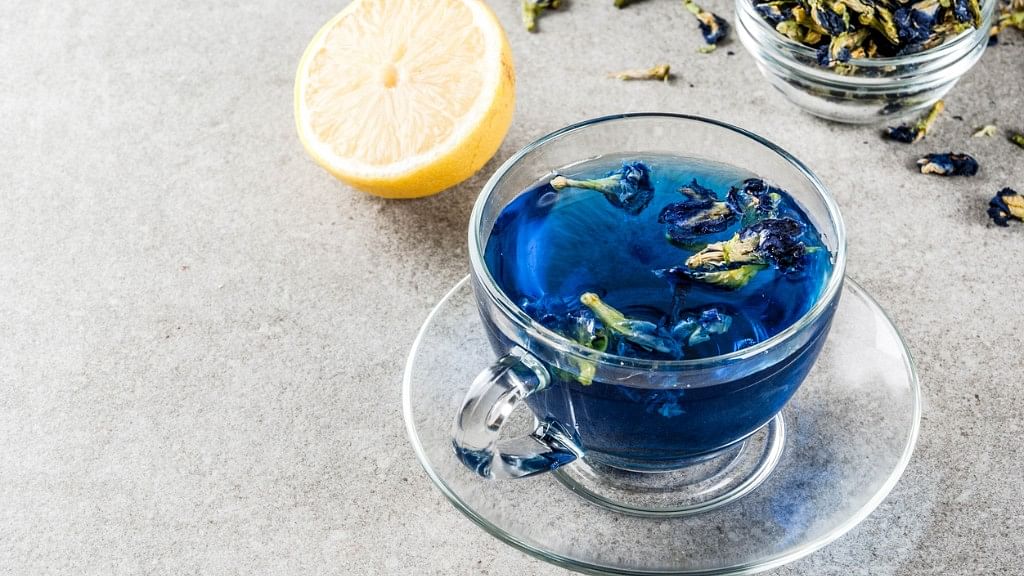 Blue tea has many vitamins and minerals which, along with anti-ageing properties, also help keep your skin and hair looking great.