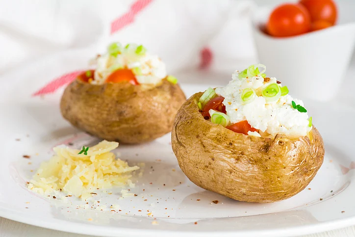 Roast some baby potatoes and fill with your favourite panipuri or bhel mixture.
