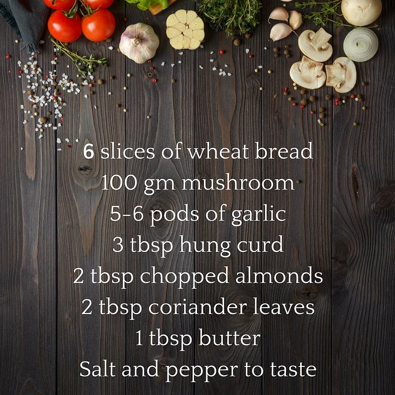 FITRecipe: You Have To Try Our Special Monsoon Mushroom Sandwich