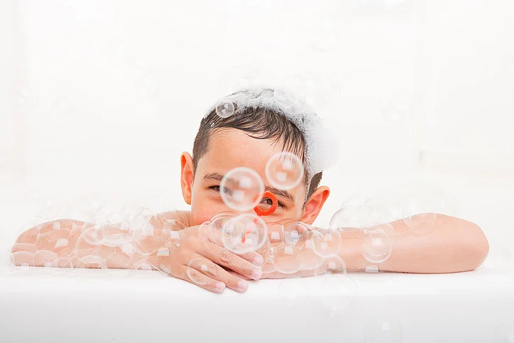 Make a calming bedtime body wash for them.