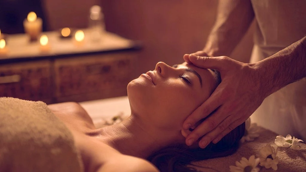 An oil massage (Abhyanga) before bath keeps skin healthy and smooth.