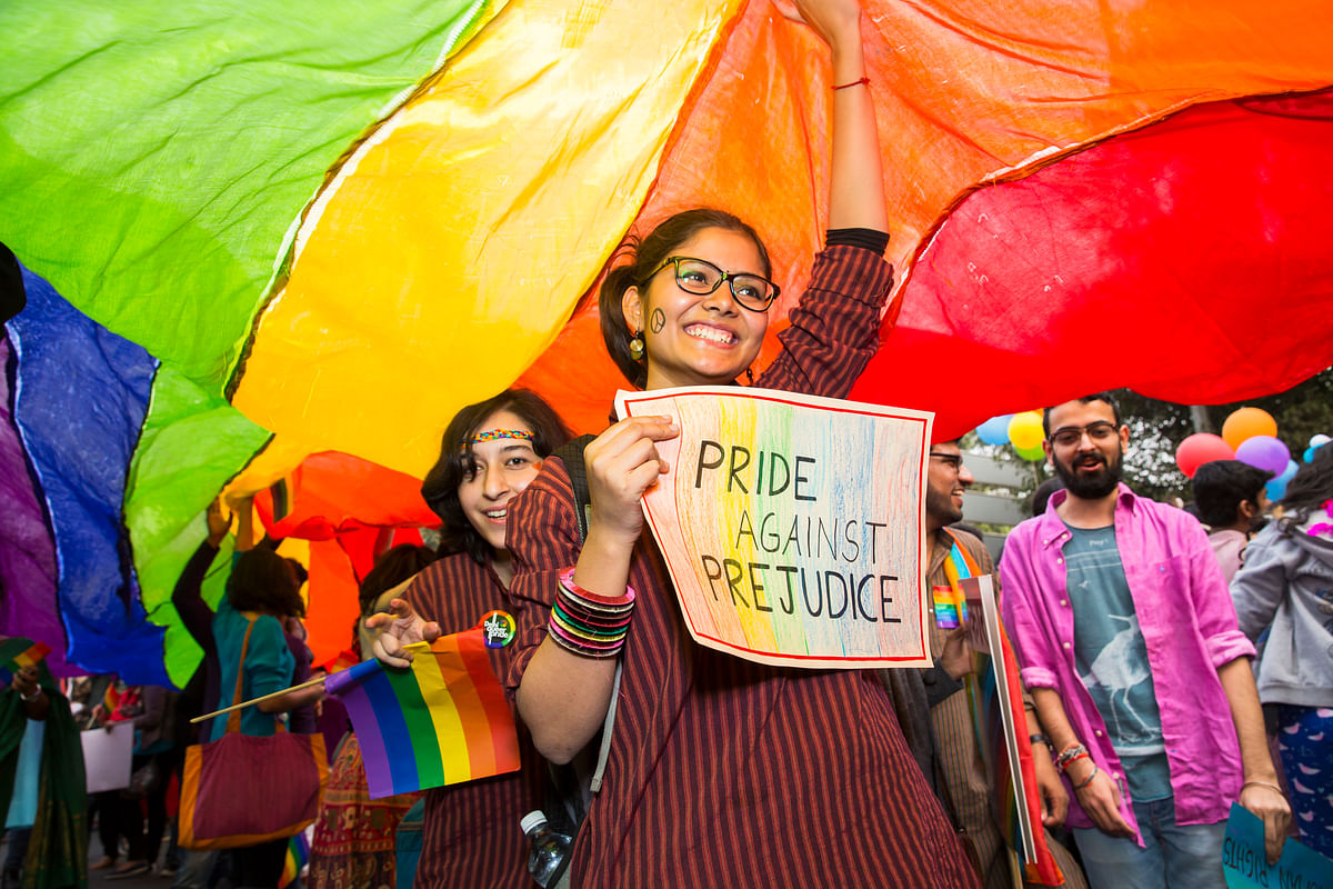 Participants at Delhi Queer Pride -2015.
