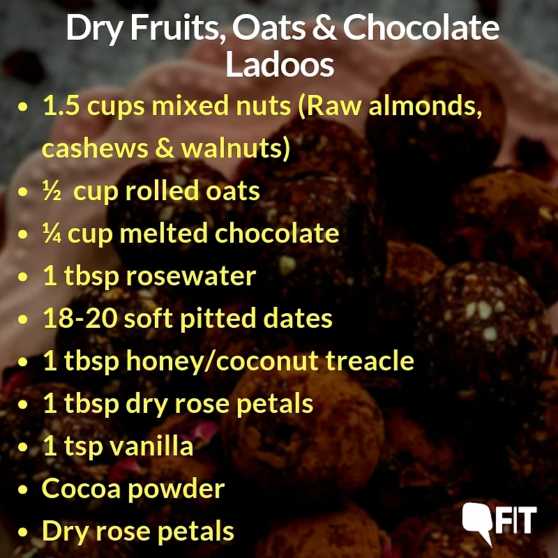 #FITRecipe: This Diwali Make Ladoos of Dry Fruit, Oats & Chocolate