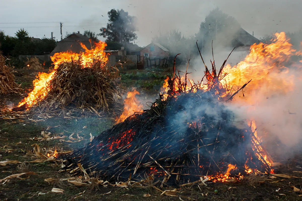 Air pollution includes chemicals humans put into the atmosphere and chemicals released by natural events.