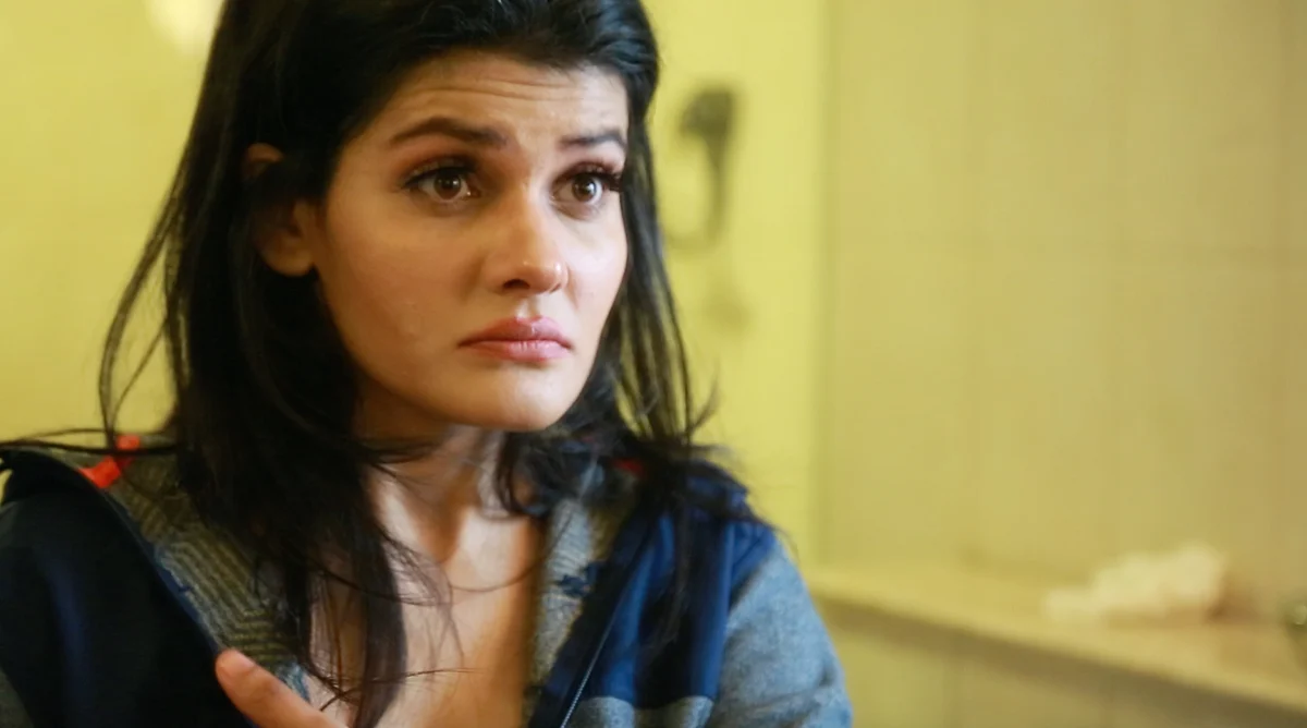Nikita wears hard lenses to help “push the eye in” so she can see better.