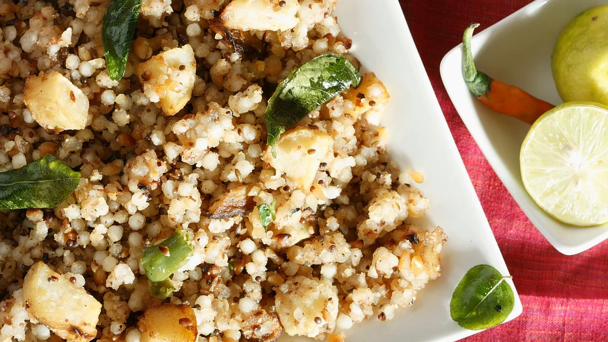 Sabudana khichri.