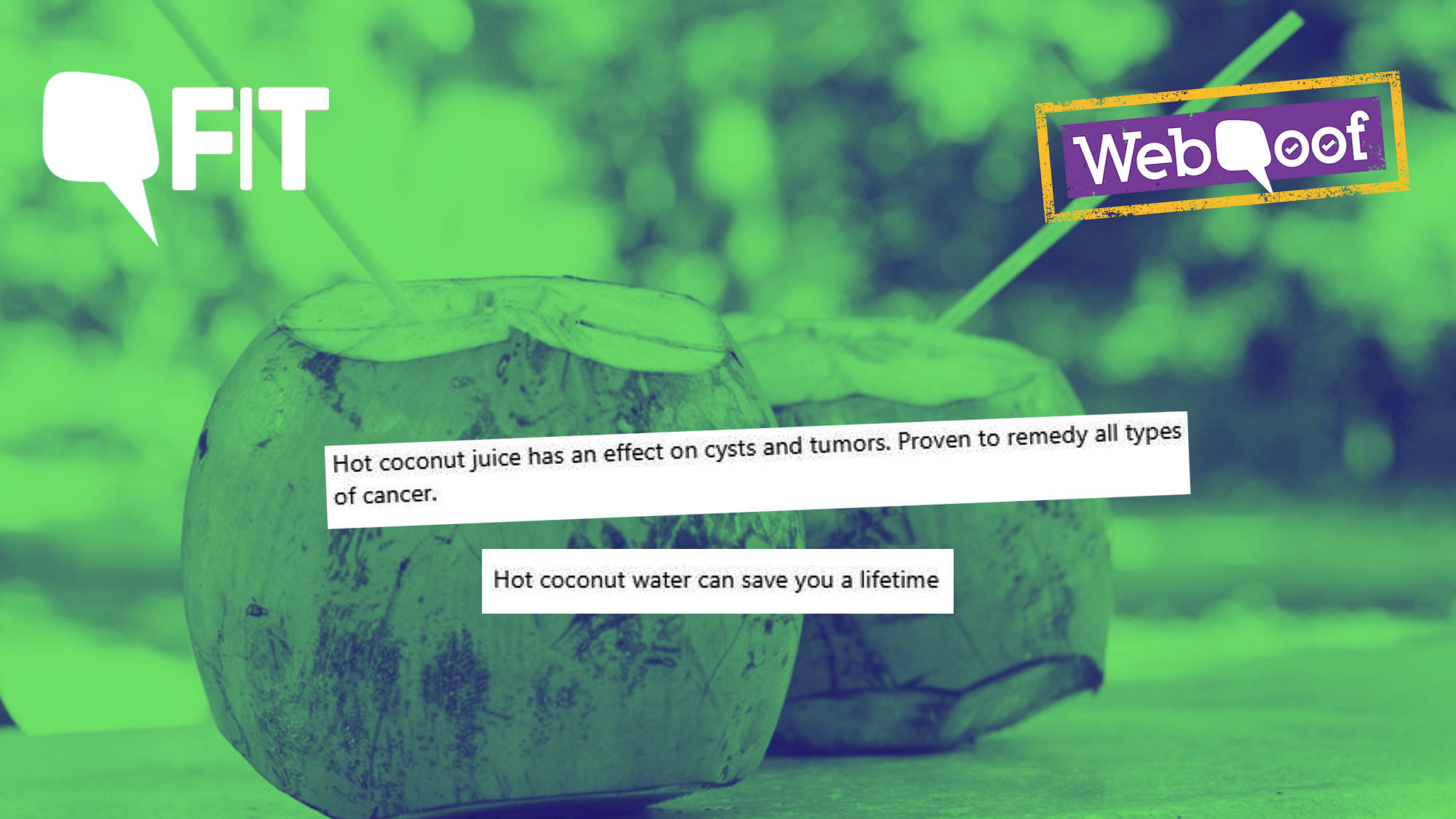 Coconut water is beneficial but cannot cure cancer.
