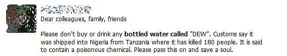 FIT WebQoof: Is Drinking ‘Dew’ Bottled Water Killing People?