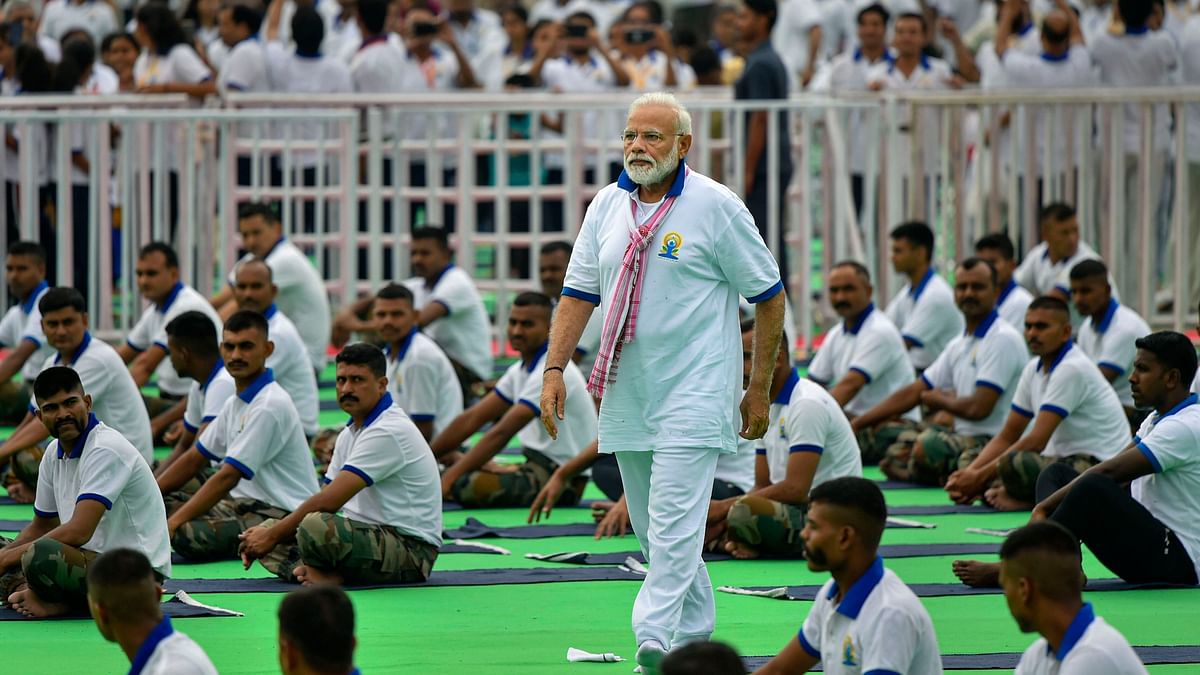 Yoga Day 2019: PM Modi Performs Yoga With 40,000 Participants