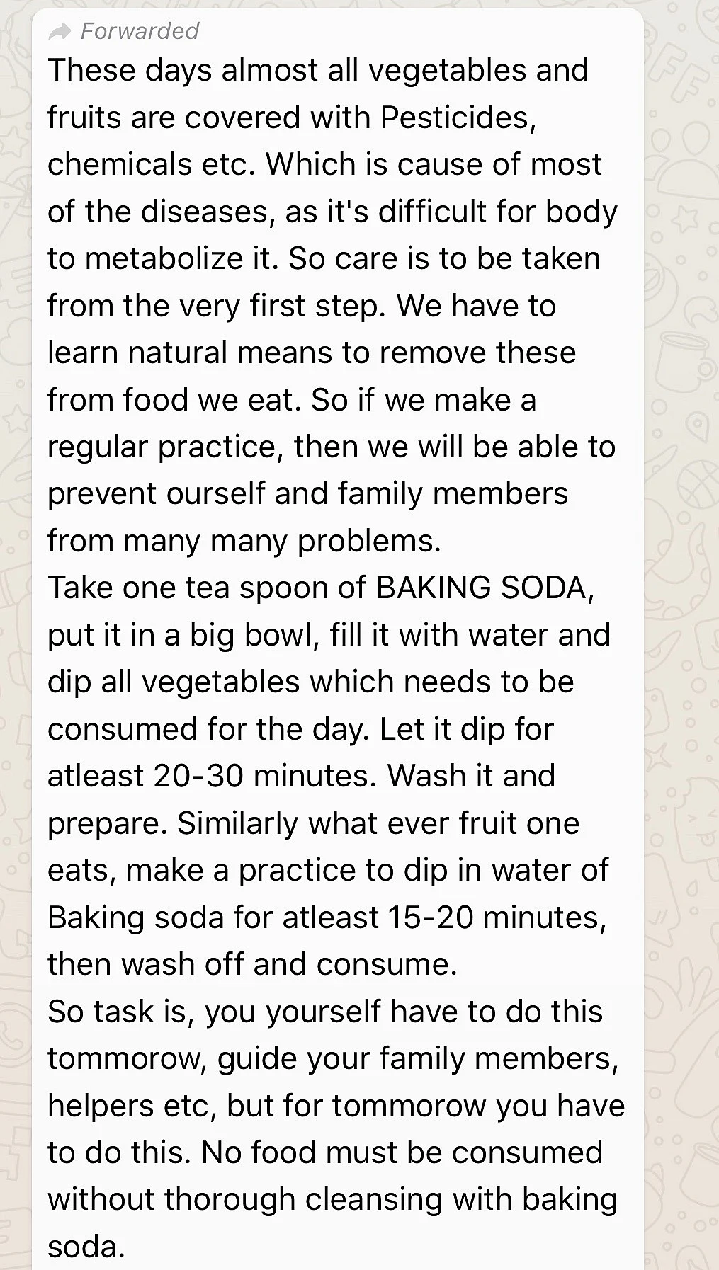 FIT WebQoof: Baking Soda Removes Chemicals From Fruits & Veggies?