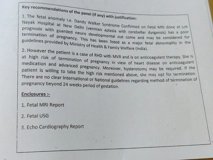The board’s recommendation in the cases.