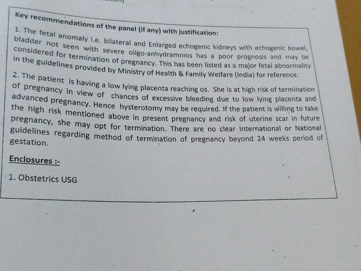 The board’s recommendation in the cases.