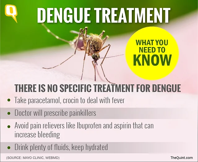 Unfortunately, there is no specific treatment for dengue fever.