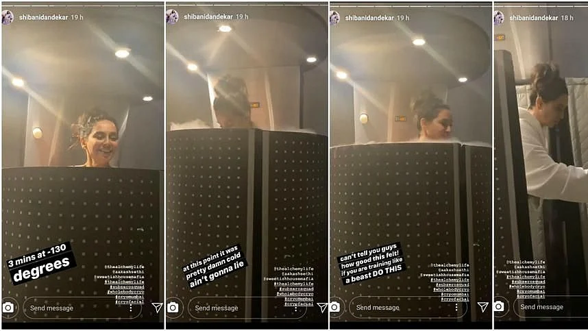 Shibani's post workout treatment