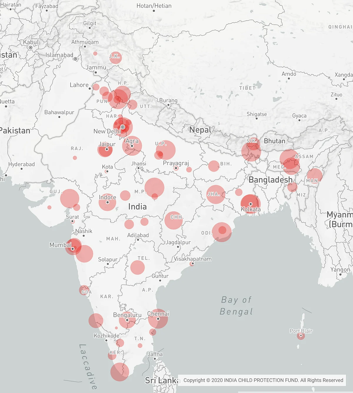 Map of ICPF’s pornography study 