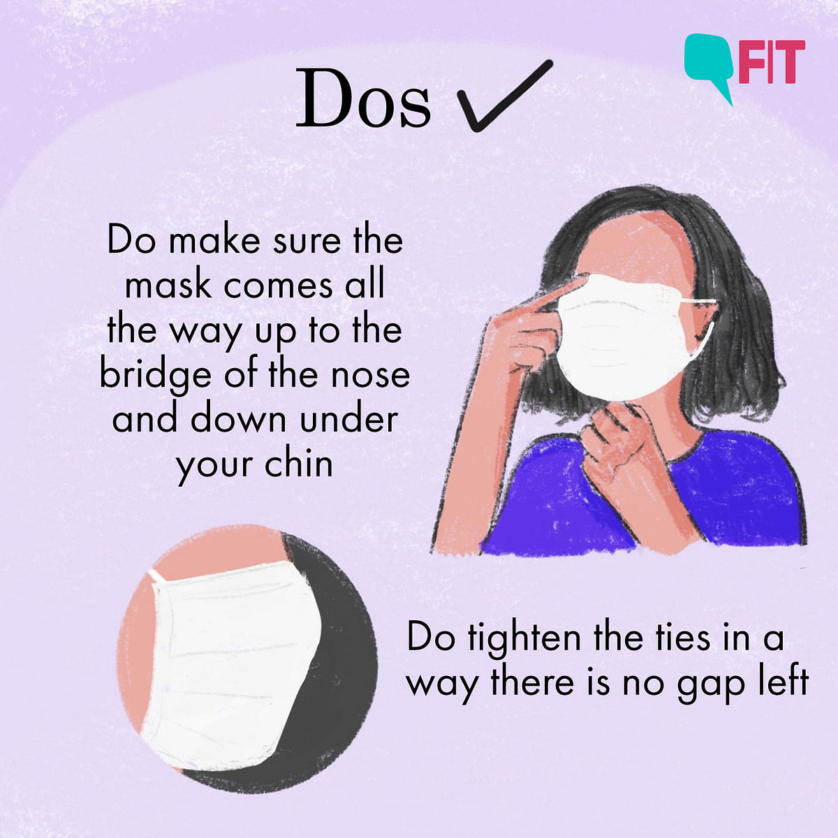 The right way of wearing a mask&nbsp;