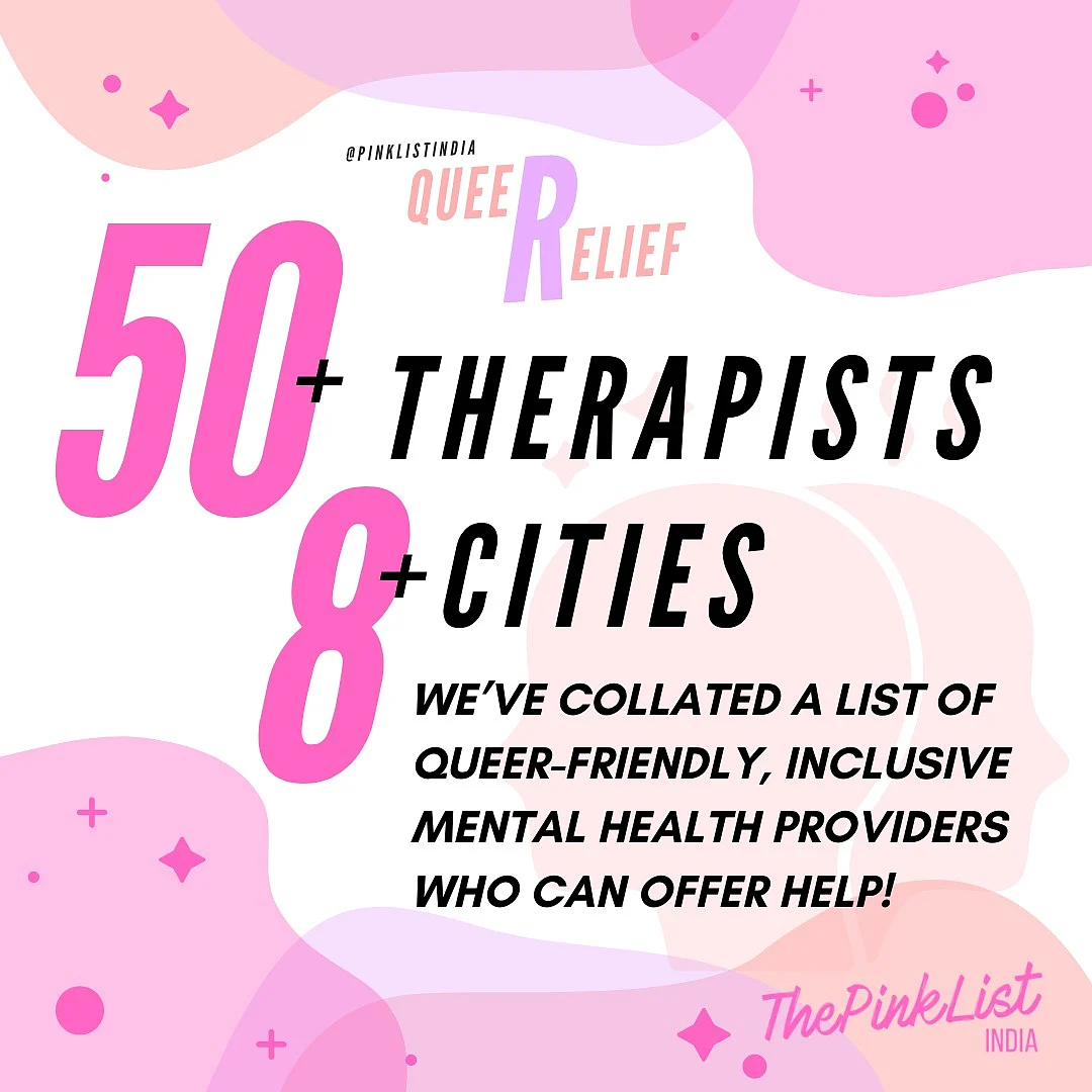 The list includes over 50 therapists and peer counsellors from across India who can provide crisis relief during the COVID-19 pandemic for everyone.