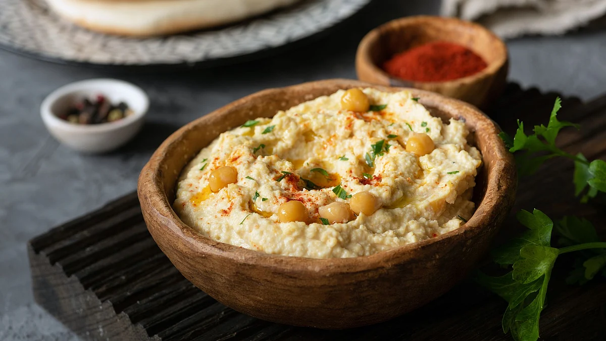Hummus is a healthy dip option