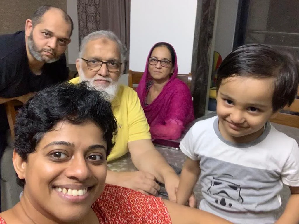Shabir with his family. They have been his great support.